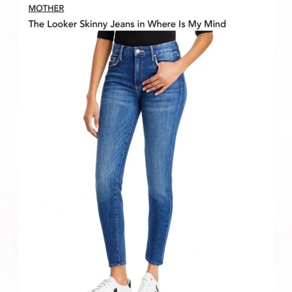 Mother The Looker Skinny Jeans in Where Is My Mind Size 25 - Picture 8 of 11